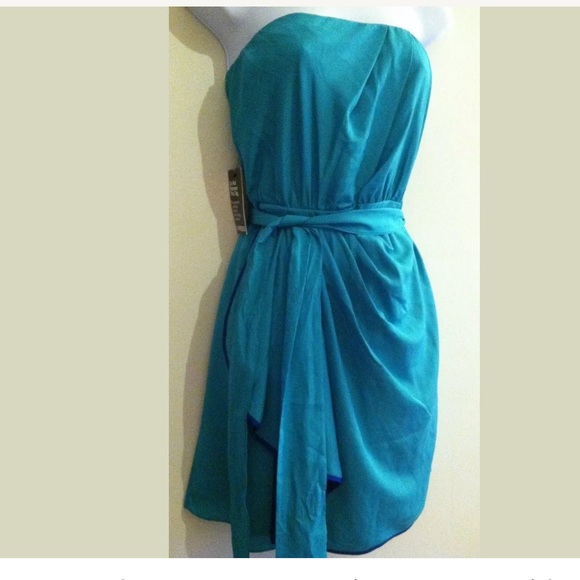 Express Dresses & Skirts - Express Blue Wrap Dress Size 6 NWT
